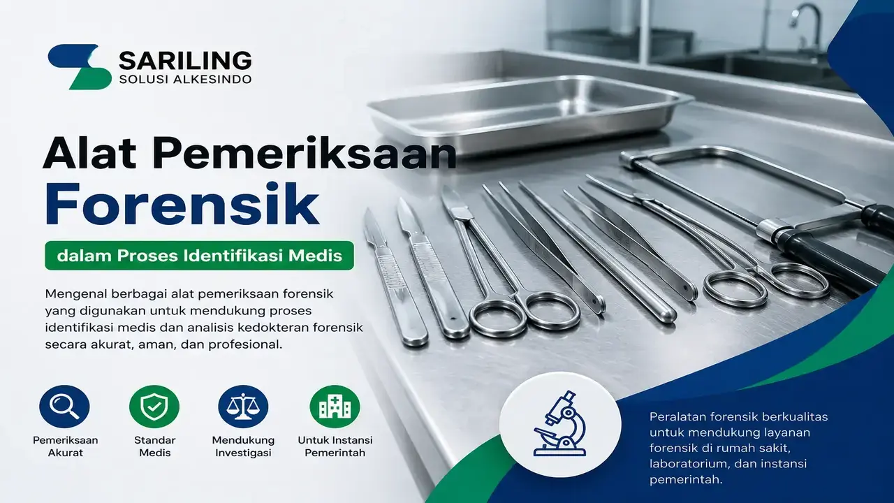 Alat pemeriksaan forensik dari SARILING SOLUSI ALKESINDO untuk kebutuhan rumah sakit dan instansi pemerintah