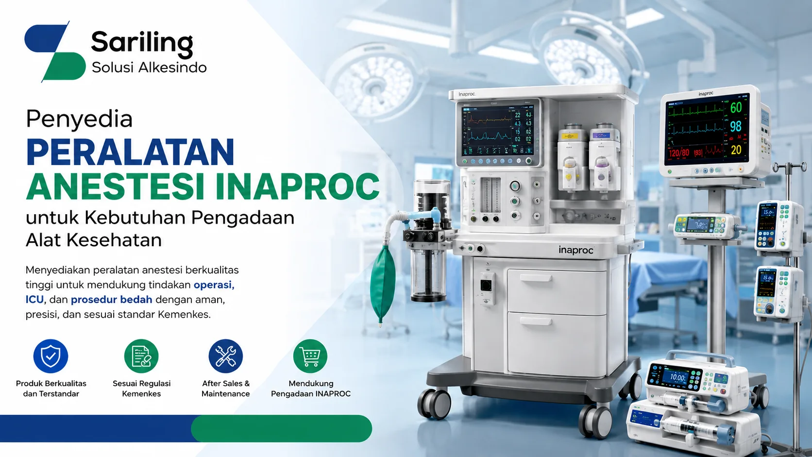 Gambar alat anestesi untuk kebutuhan rumah sakit dari Penyedia Peralatan Anestesi Inaproc