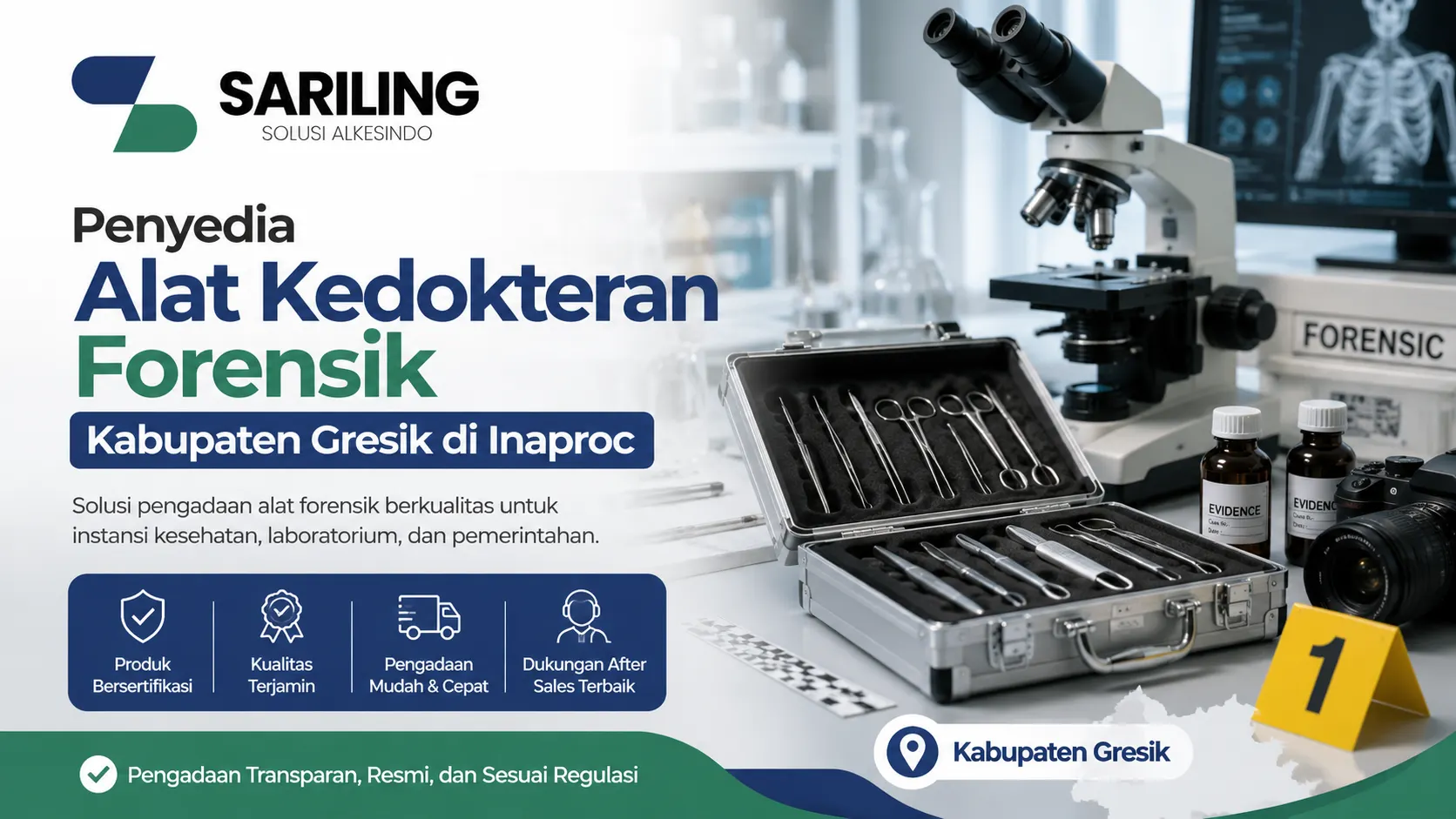 Penyedia Kabupaten Gresik Inaproc untuk alat kedokteran forensik dan pengadaan alkes resmi
