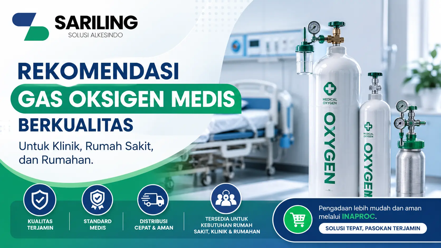 Rekomendasi Gas oksigen medis berkualitas untuk klinik rumah sakit dan kebutuhan rumahan