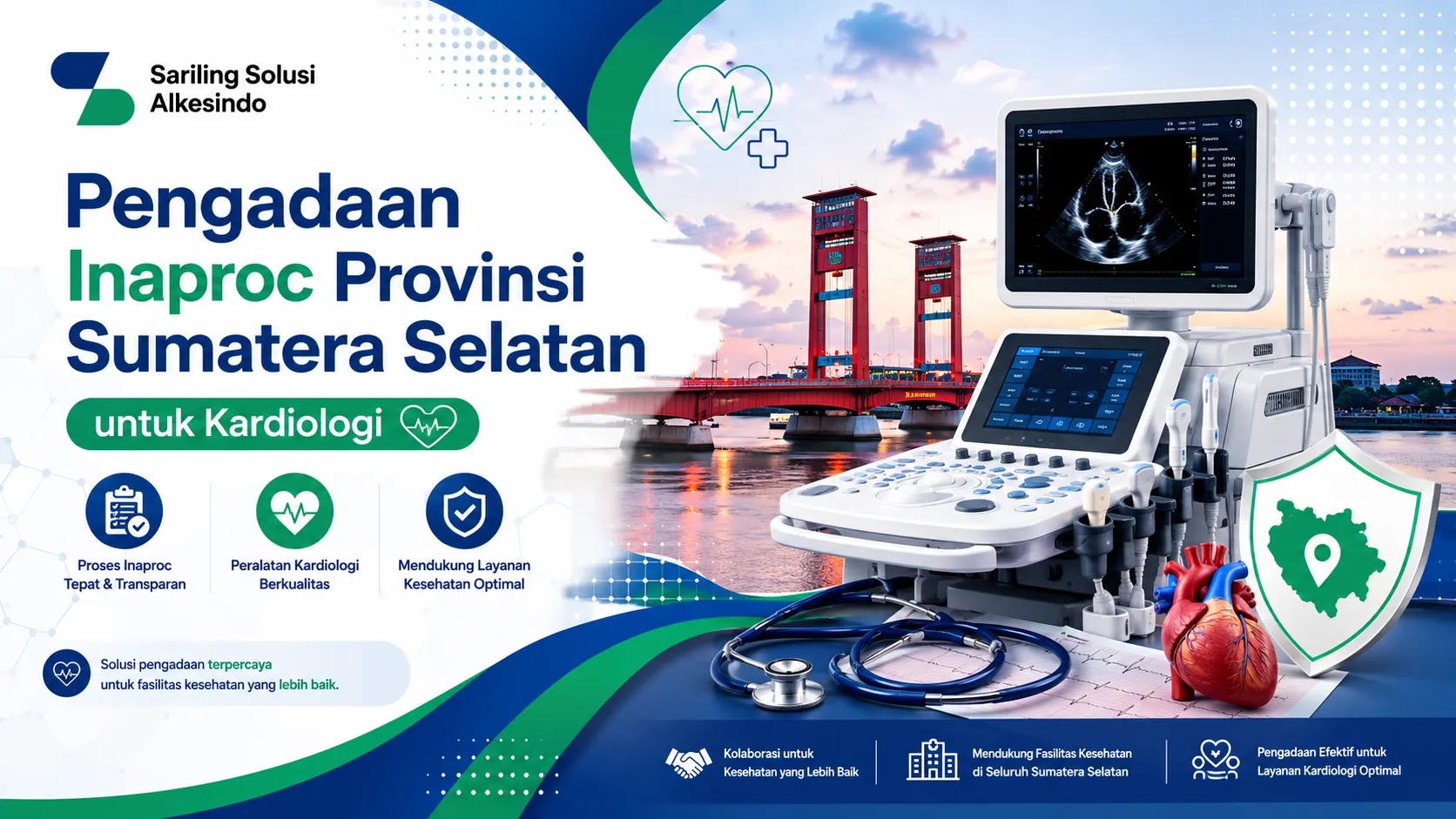 Pengadaan Inaproc Provinsi Sumatera Selatan untuk peralatan kardiologi oleh Sariling Solusi Alkesindo.