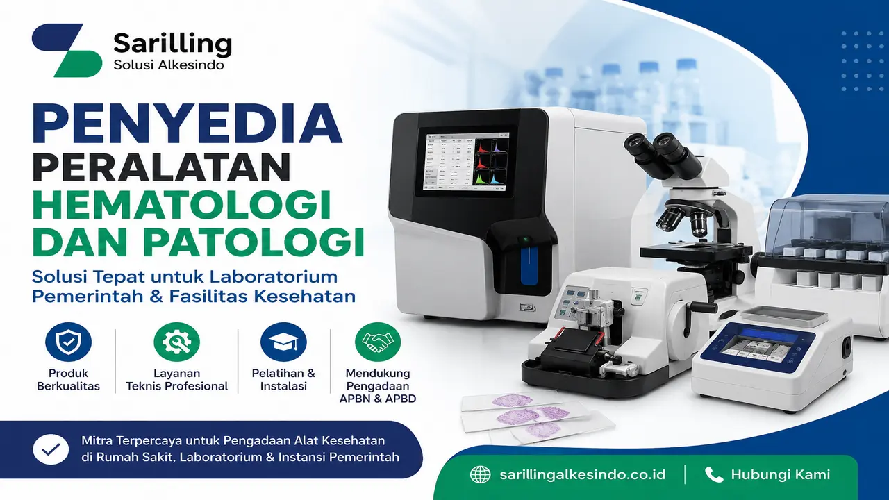 Penyedia peralatan hematologi dan patologi Sarilling Solusi Alkesindo untuk kebutuhan laboratorium rumah sakit dan pengadaan pemerintah