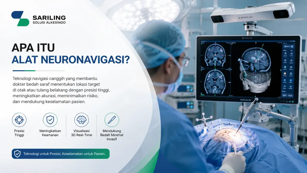 Apa Itu Alat Neuronavigasi – Sistem neuronavigasi dalam bedah saraf yang membantu dokter memandu operasi otak dan tulang belakang dengan presisi tinggi menggunakan teknologi pencitraan MRI dan CT scan real-time.