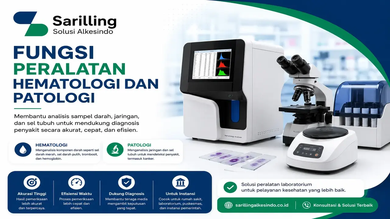 Fungsi peralatan hematologi dan patologi dalam membantu analisis darah, jaringan, dan diagnosis laboratorium kesehatan