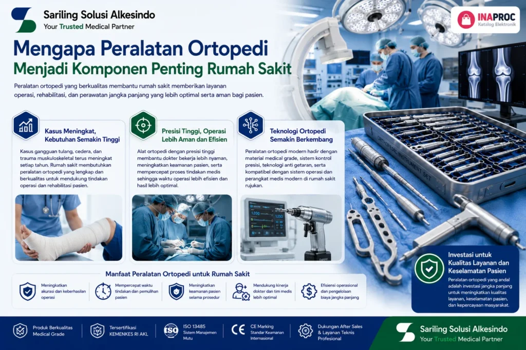 Mengapa peralatan ortopedi menjadi komponen penting rumah sakit untuk mendukung operasi, rehabilitasi pasien, dan layanan kesehatan dengan presisi tinggi