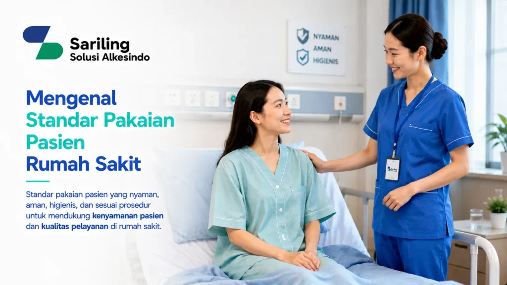 Mengenal standar pakaian pasien rumah sakit yang nyaman, aman, dan higienis dengan logo Sariling Solusi Alkesindo