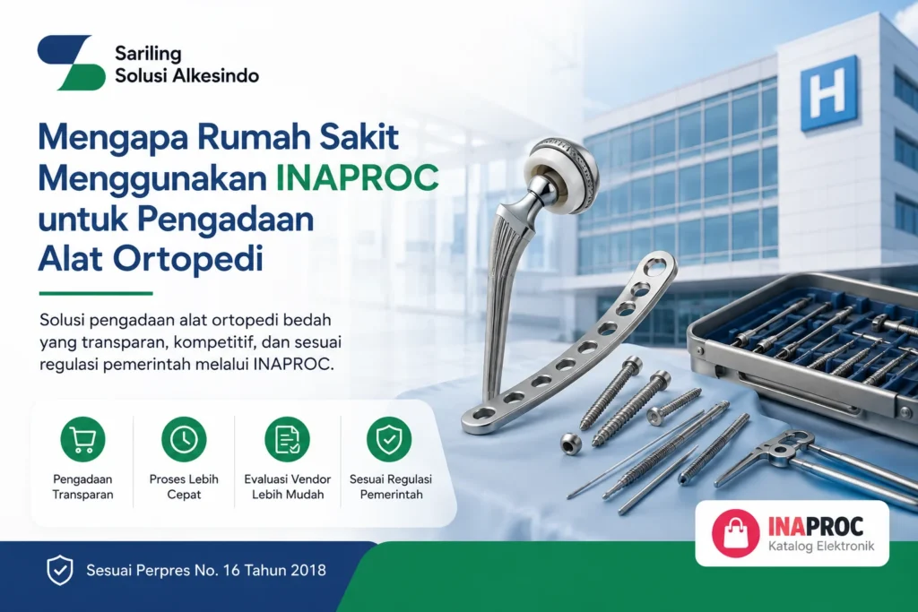 Penyedia Peralatan Ortopedi Bedah melalui INAPROC untuk pengadaan rumah sakit dengan dukungan Sariling Solusi Alkesindo