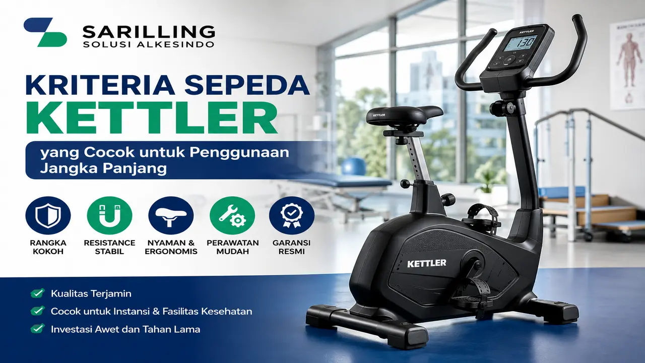 Sepeda Kettler berkualitas untuk penggunaan jangka panjang tersedia melalui Penyedia Sepeda Kettler Inaproc Sarilling Solusi Alkesindo bagi rumah sakit dan instansi pemerintah.