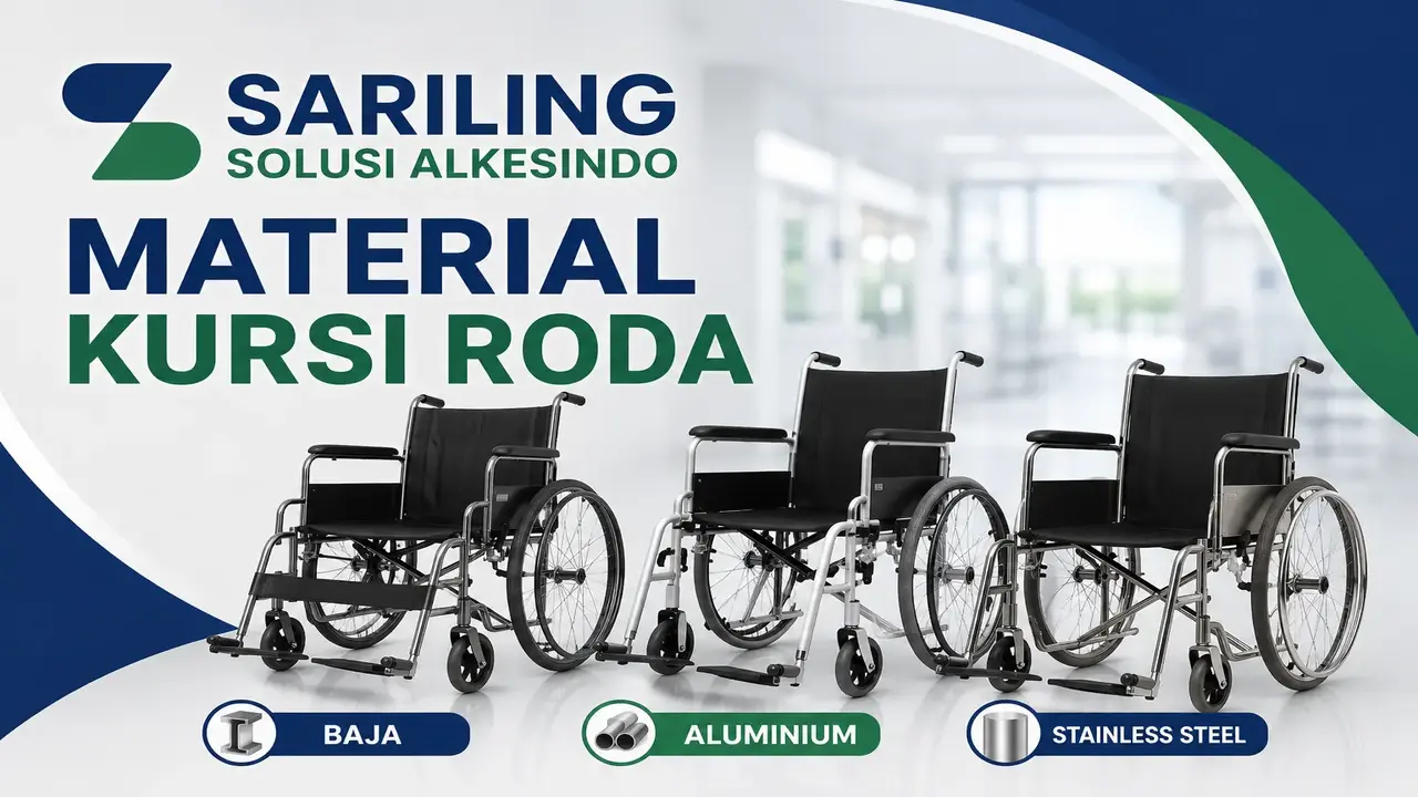 Material Kursi Roda Baja, Aluminium, dan Stainless Steel untuk Pengadaan Rumah Sakit dan Fasilitas Kesehatan | Sariling Solusi Alkesindo