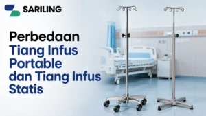 Jenis Tiang Infus portable dan statis untuk mendukung pelayanan pasien di rumah sakit sesuai kebutuhan medis.