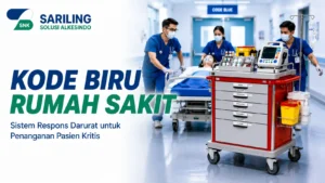 Kode Biru Rumah Sakit dengan emergency trolley untuk mendukung penanganan pasien kritis secara cepat