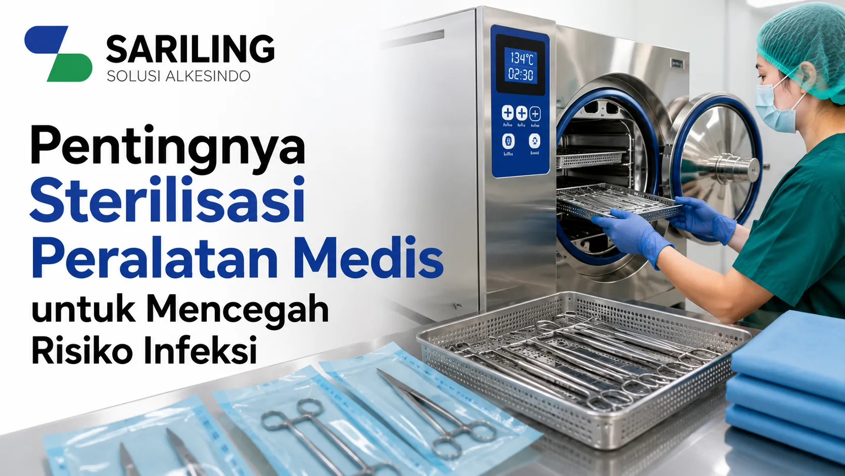 Sterilisasi Peralatan Medis untuk mencegah risiko infeksi dan menjaga keamanan alat kesehatan di rumah sakit.