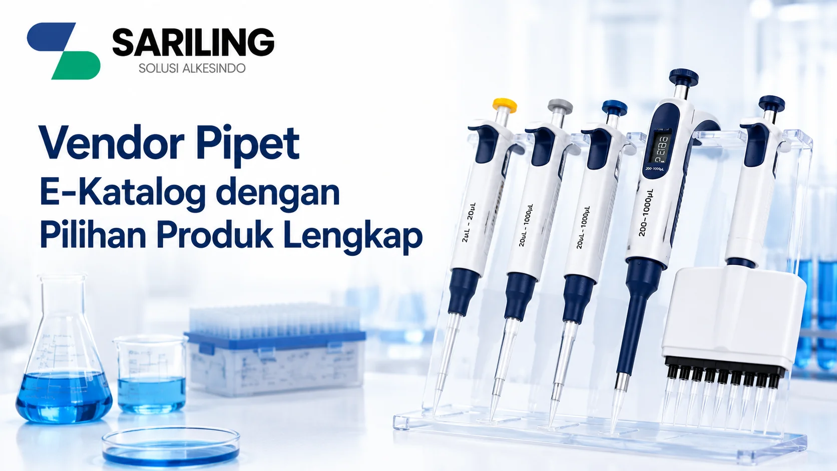 Vendor pipet e-katalog dengan berbagai produk pipet laboratorium