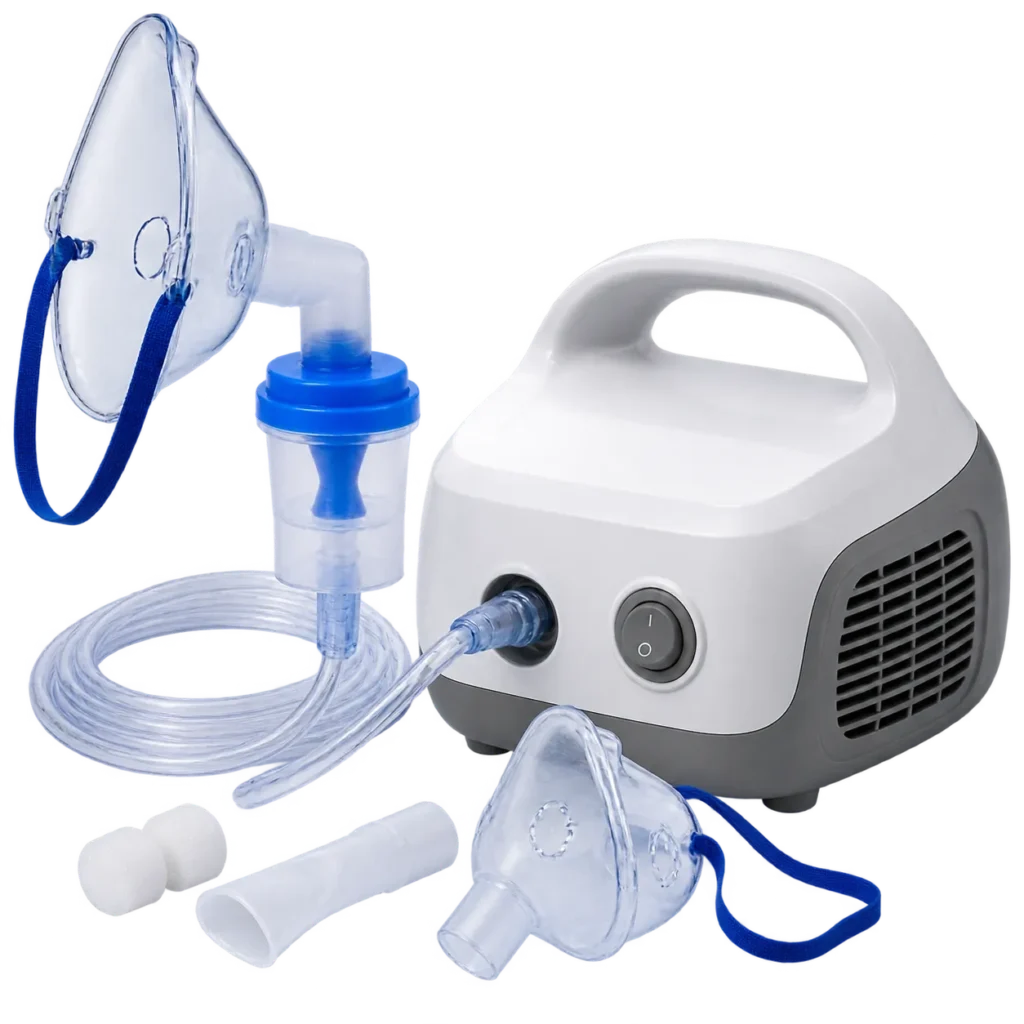eunggulan nebulizer Inaproc — compressor portable pneumatic dan oksigen bersertifikat
