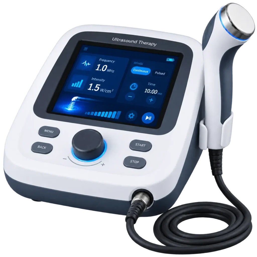 Keunggulan ultrasound terapi Inaproc — 1MHz 3MHz dual frequency dan combo EMS bersertifikat