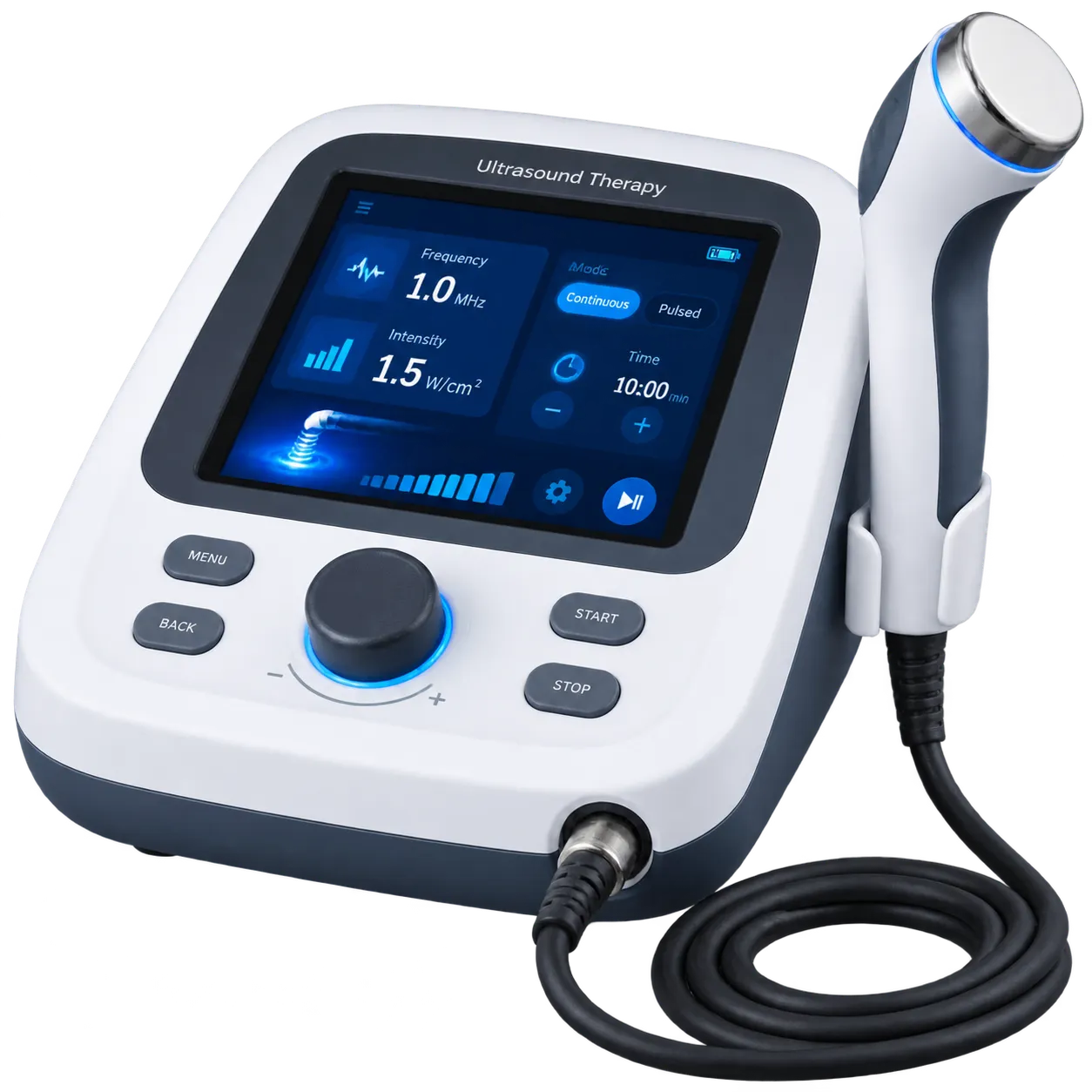 Keunggulan ultrasound terapi Inaproc — 1MHz 3MHz dual frequency dan combo EMS bersertifikat