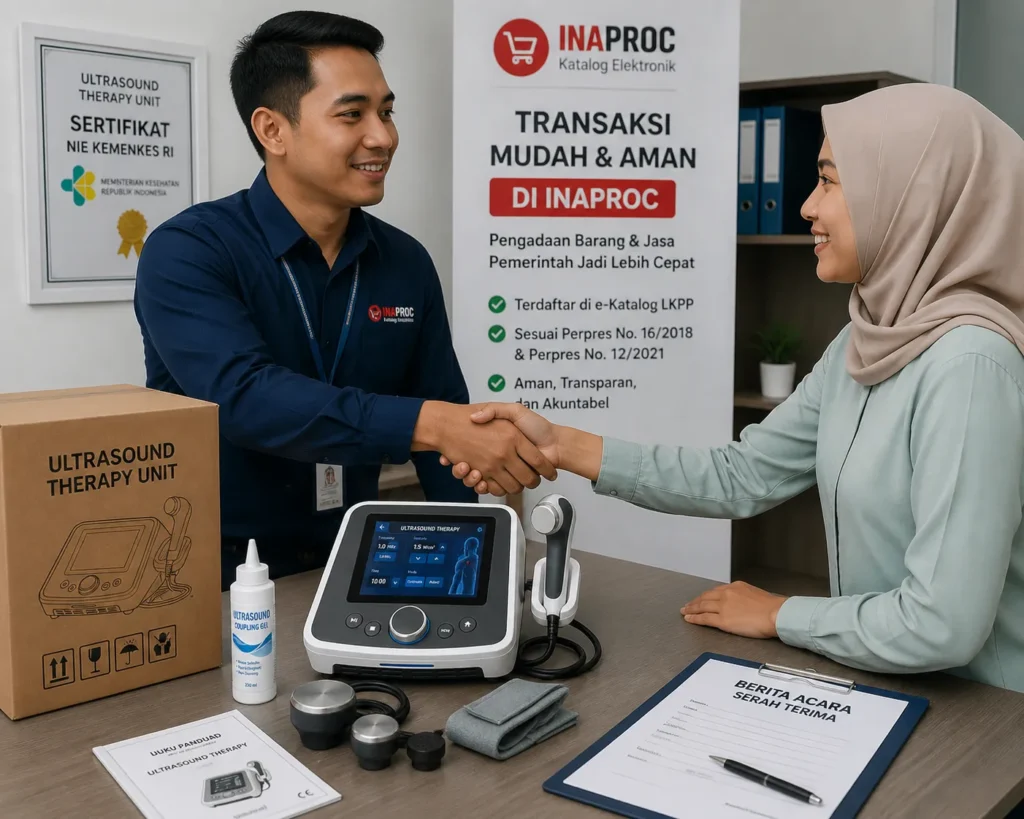 Konsultasi ultrasound terapi — hubungi distributor ultrasound medis Inaproc untuk RS Puskesmas"