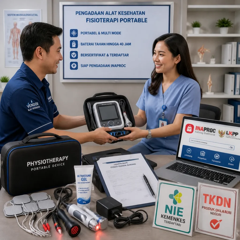 Konsultasi fisioterapi portable — hubungi vendor alat fisioterapi Inaproc untuk RS Puskesmas