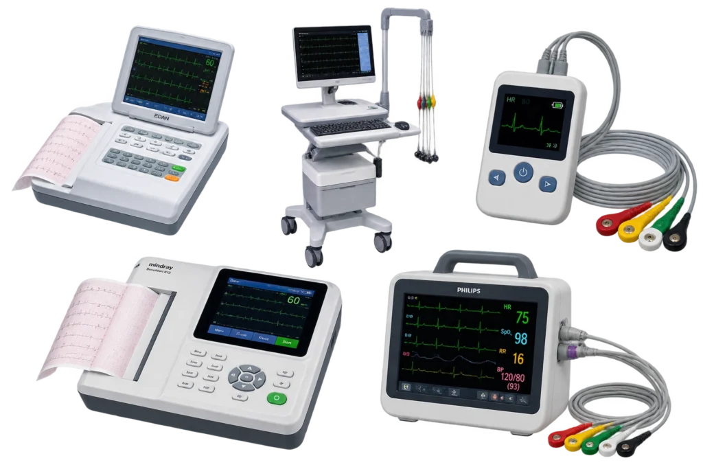 elektrokardiograf dan alat rekam jantung untuk diagnosis RS Puskesmas