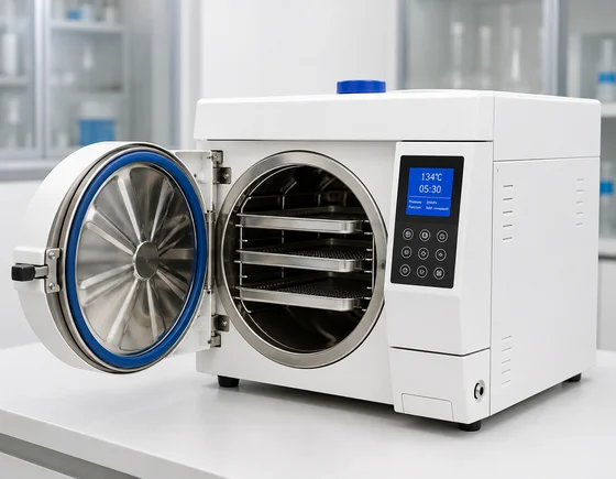 [Alt Image: "Autoclave sterilisasi — alat steril medis untuk RS Puskesmas"] [Alt Image: "Autoclave 45L dan 80L dari distributor autoclave Inaproc"]