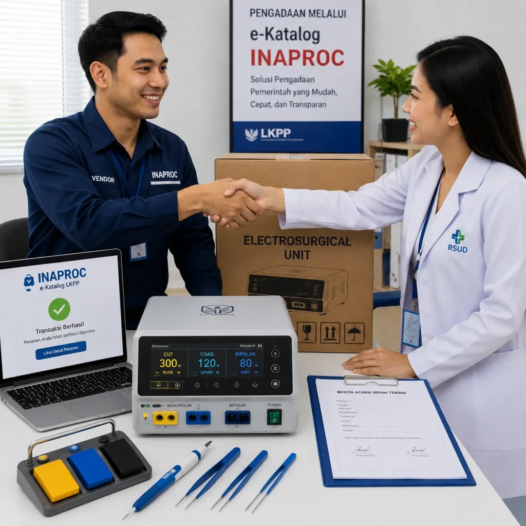 Pengadaan Mesin Elektrokauter Bedah Medis melalui INAPROC untuk kebutuhan rumah sakit.