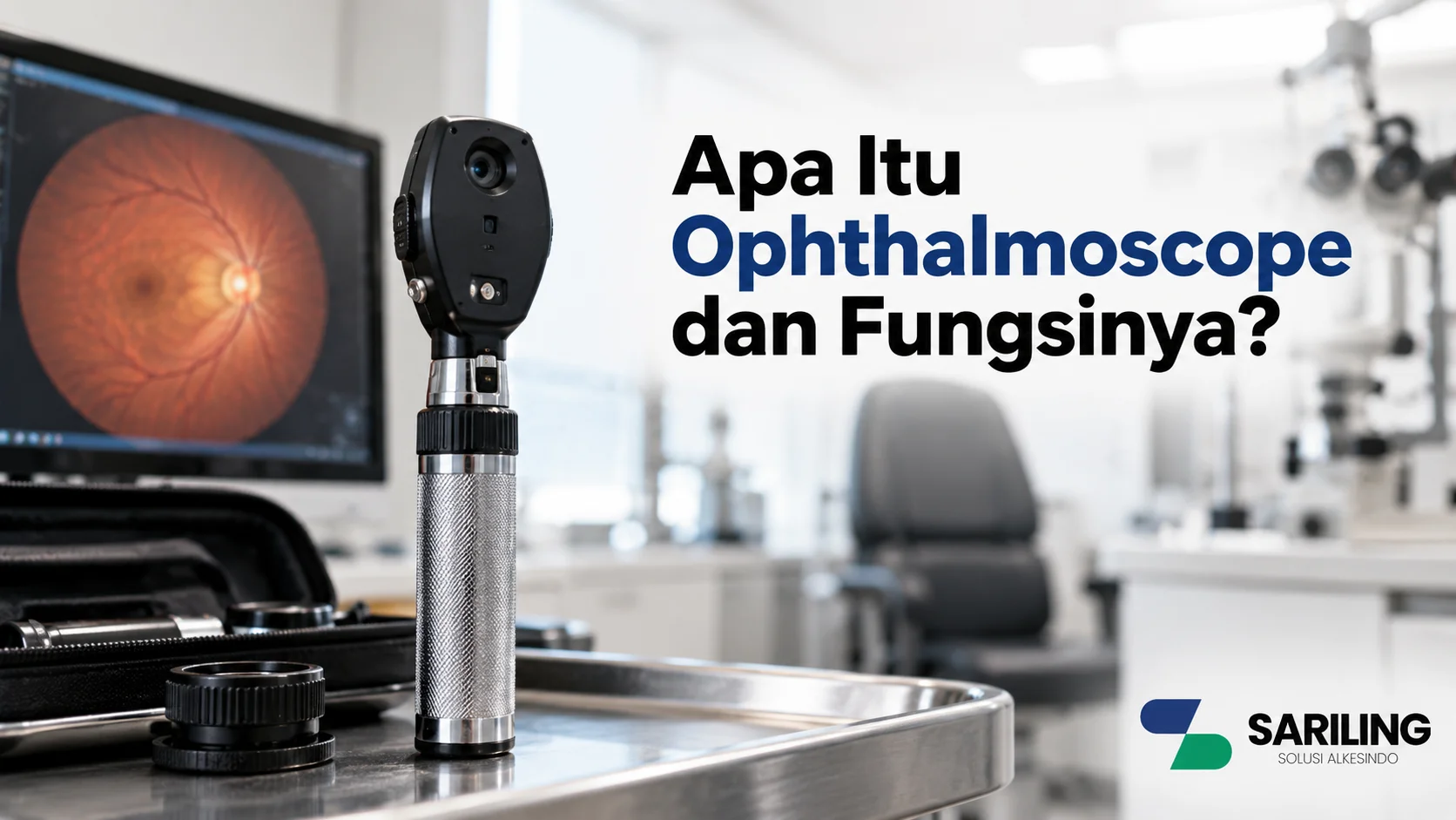 Ophthalmoscope untuk pemeriksaan mata di fasilitas kesehatan