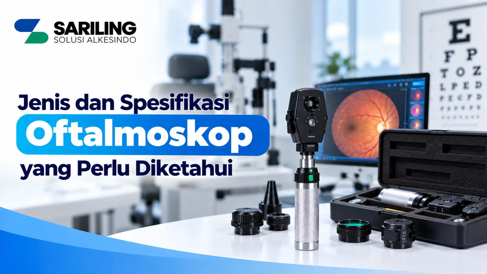 Penyedia Alat Oftalmoskop Inaproc untuk kebutuhan pemeriksaan retina dan bagian dalam mata di fasilitas kesehatan.