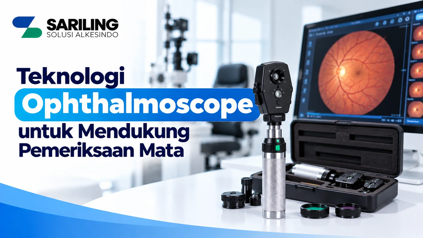 Vendor Ophthalmoscope Diagnostik Inaproc untuk mendukung pemeriksaan retina dan bagian dalam mata.