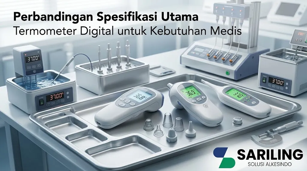 Perbandingan Spesifikasi Utama Termometer Digital untuk Kebutuhan Medis